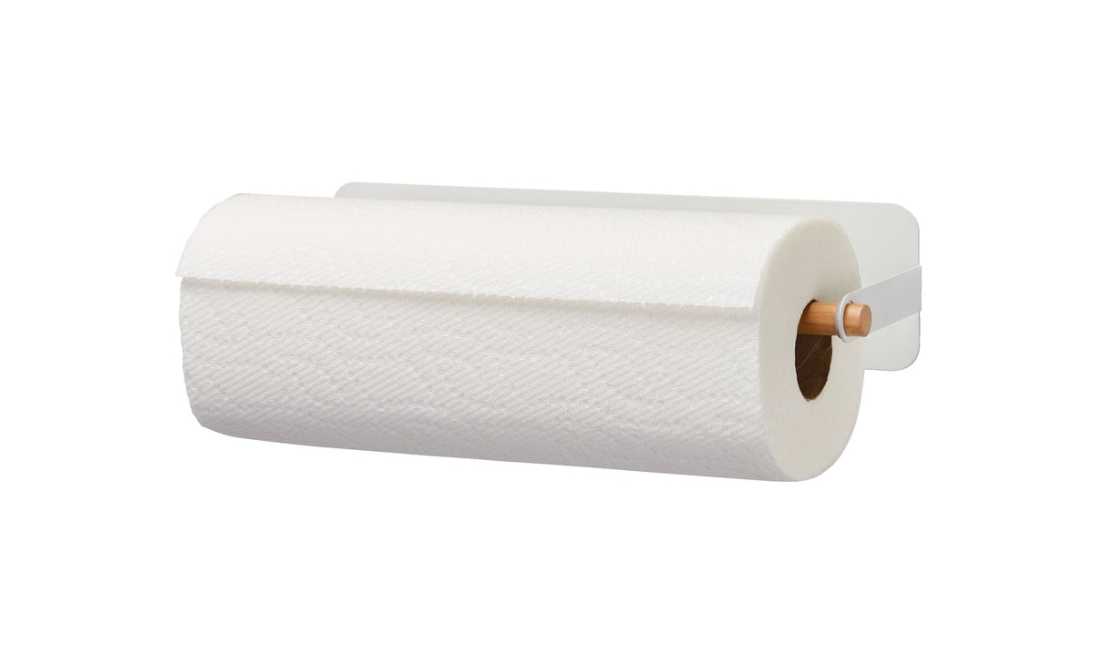 Type A Linear Under Cabinet/Wall Mount Metal Paper Towel Holder with Mounting Hardware, White