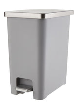 Type A Slim Grey Resin Garbage Can, 15-L
