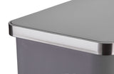 Type A Slim Grey Resin Garbage Can, 15-L