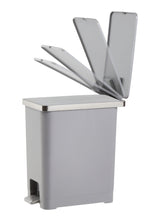 Type A Slim Grey Resin Garbage Can, 15-L