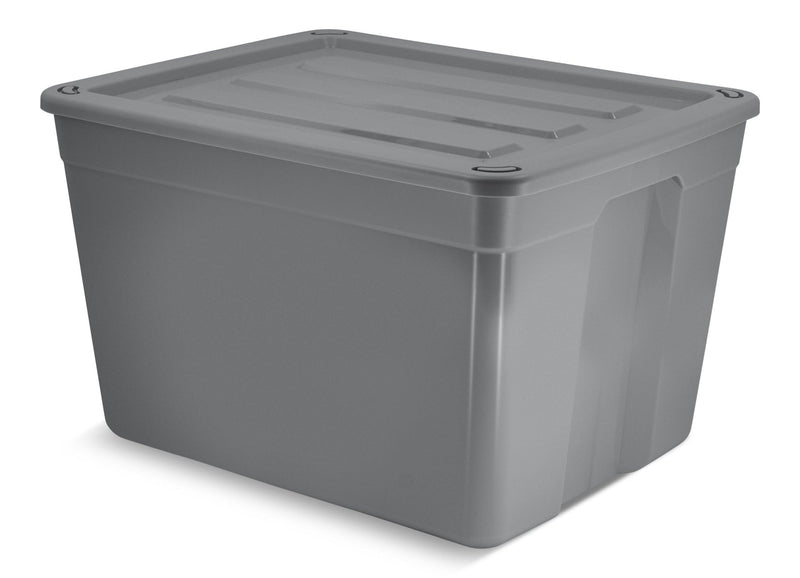 type A Solid Storage Tote with Wheels, 80-L K1