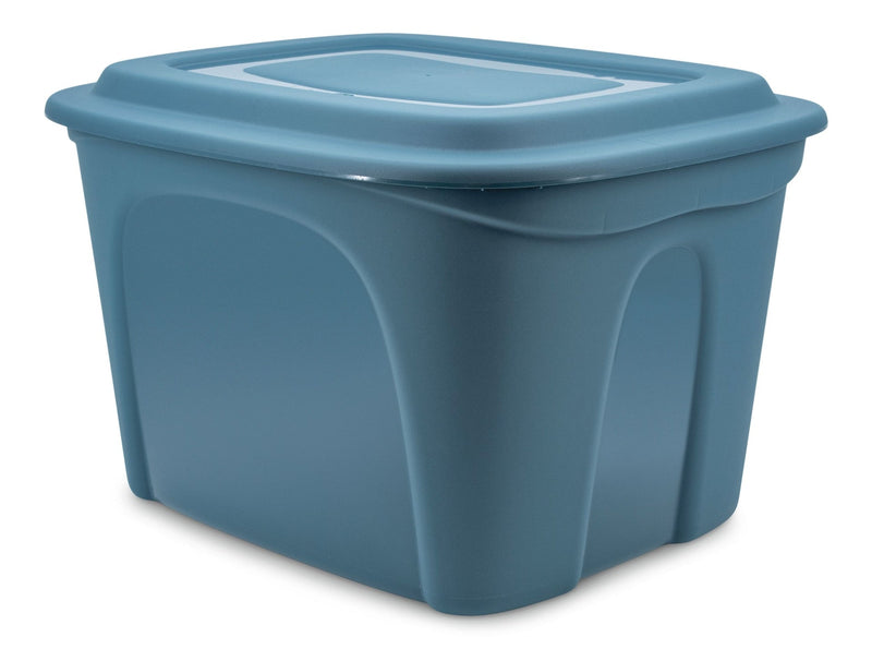 type A Stackable Storage Box with Lid, 72-L, Blue B6
