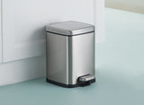 Type A Stella Stainless Steel Rectangular Step Indoor Refuse Container, B4-L