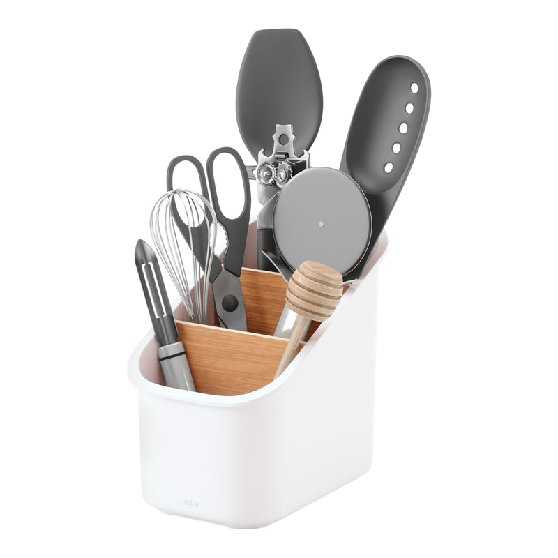 Umbra Bellwood 3-Compartment Utensil Holder with Removable Dividers U4
