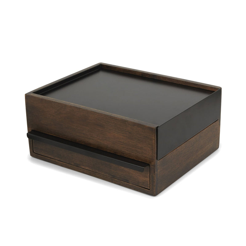 Umbra Stowit Jewelry Box, Black/Walnut F5