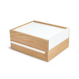 Umbra Stowit Jewelry Box, White/Natural