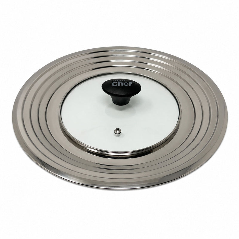 Universal Stainless Steel Glass Lid for Pots & Pans, Fits (24 cm) to (32 cm) Y8