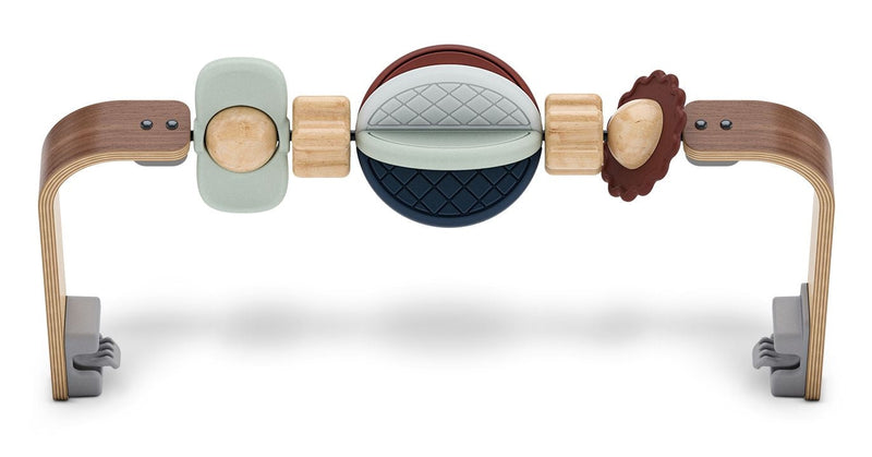 UPPAbaby Mira Bouncer Wonder Wheel Toy Bar, Walnut Wood U5