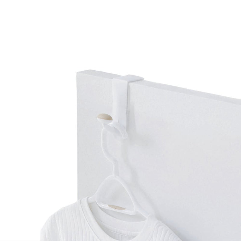 Urbana Plastic Single Over the Door Hook, White, 7.5-in I8