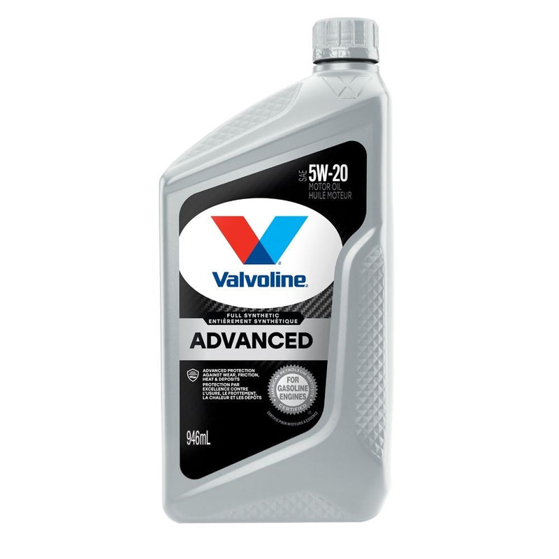 Valvoline 5W20 Advanced Synthetic Engine/Motor Oil, 946-mL C6
