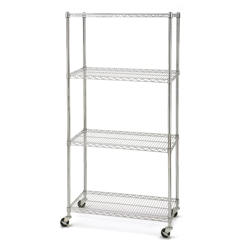 Vancouver Classic 4-Tier NSF Shelving, 36-in x 18-in x 72-in, Chrome I5
