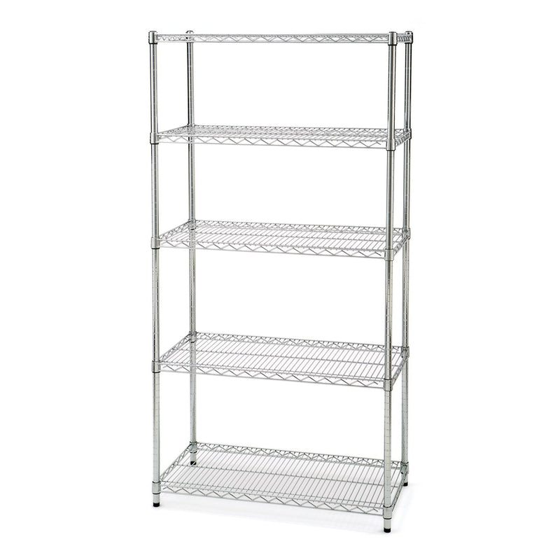Vancouver Classics 5-Tier NSF Shelving, 36-in x 18-in x 72-in, Zinc K0
