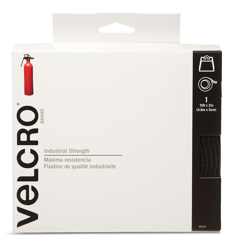 Velcro Industrial Strength Tape, Black, 15 ft x 2 in C3