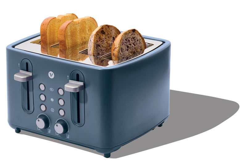 Vida 4-Slice Toaster with Extra-Wide Slots, Bluefin D9