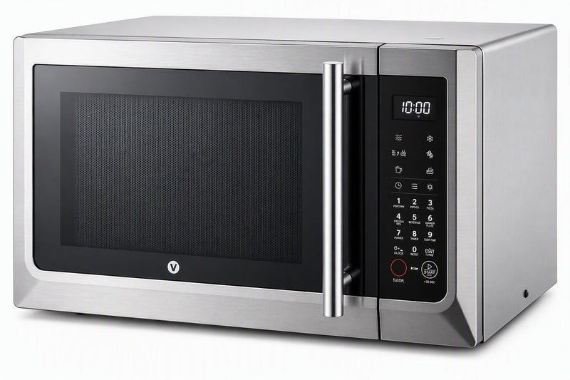 Vida by PADERNO Combination Countertop Microwave Oven with Air Fryer, 1000W, 1.1-cu-ft, Stainless Steel X4