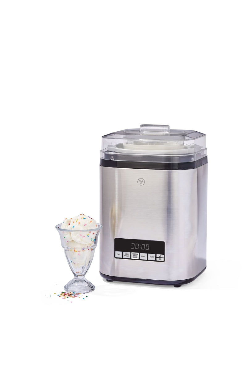Vida by PADERNO Digital Ice Cream Maker, 4-in-1 Ice Cream & Frozen Treat Maker, Stainless Steel, 1.9-L M0