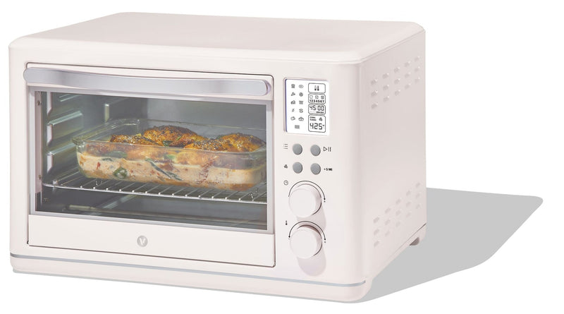 Vida by PADERNO Digital Multi-Functional Air Fryer Toaster Oven with 11 Pre-Set Functions, Shortbread, 6-Slices N3