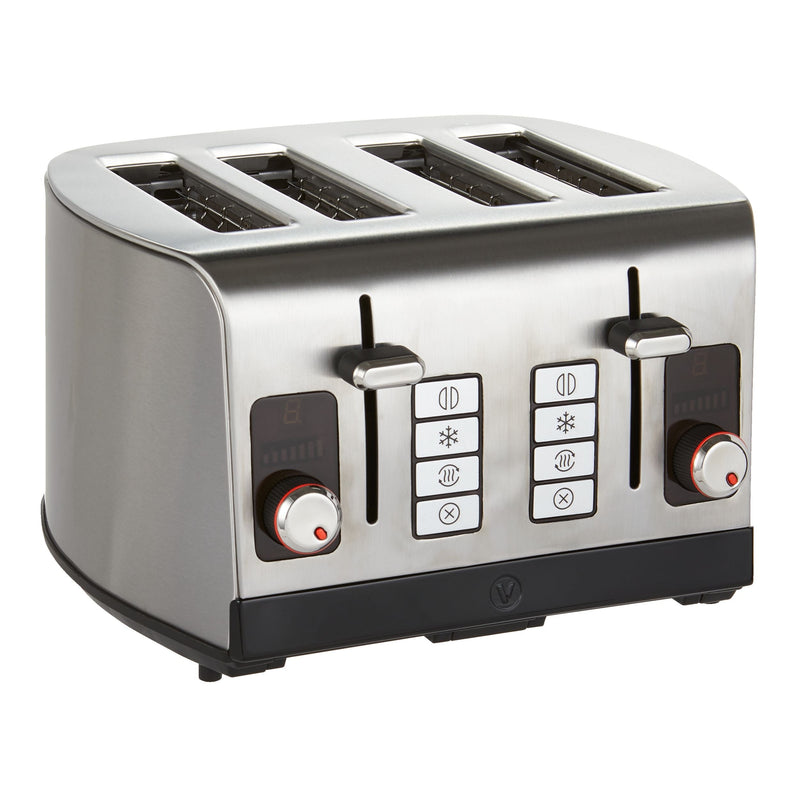 Vida by PADERNO Digital Stainless Steel Toaster, 4-Slice S1