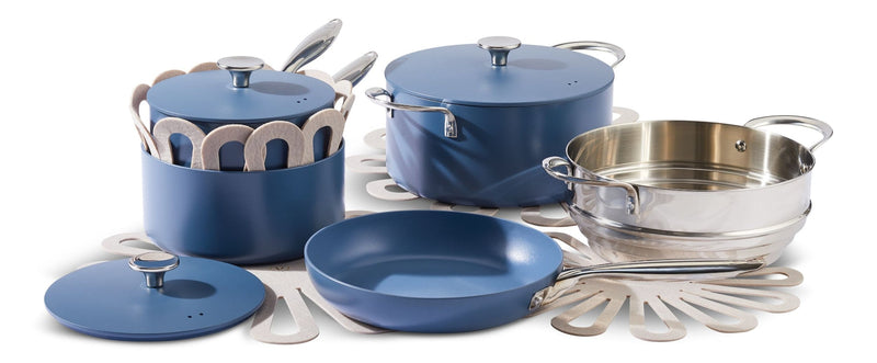 Vida by PADERNO Non-Stick Cookset, Blue, 8-pc M4