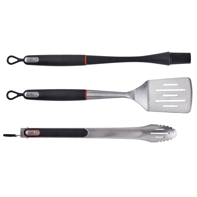 Vida by PADERNO Outdoor BBQ Grill/Griddle Tool Set, 3-pc K6