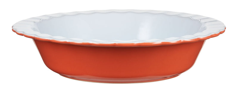 Vida by PADERNO Pie Ceramic Baking Dish, Orange O4