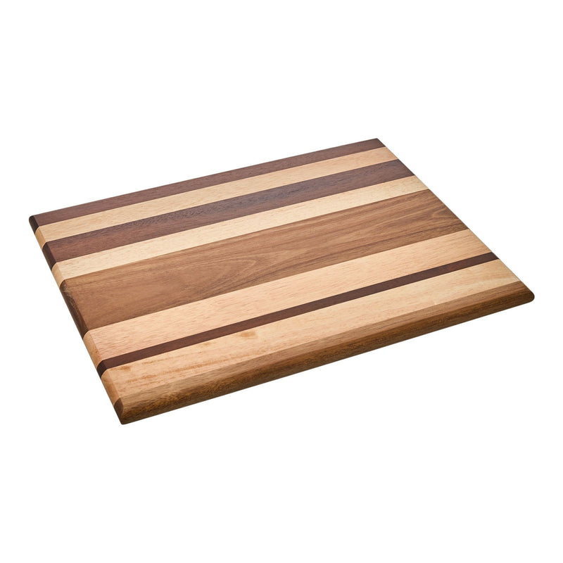 Vida by PADERNO Striped Multi Wood Large Cutting Board P4