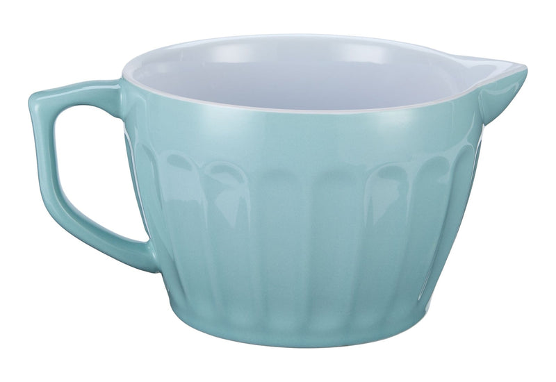 Vida by PADERNO White/Blue Ceramic Batter Bowl, 2.5-qt D9