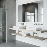 VIGO Atticus Brushed Nickel Wall Mount Bathroom Faucet