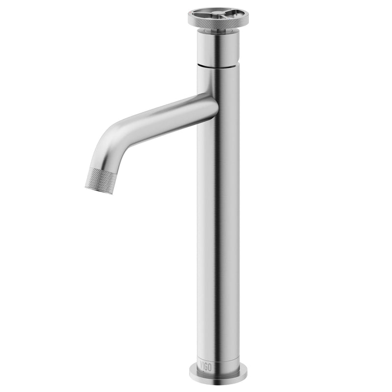 VIGO Cass 12-in Vessel Bathroom Faucet, Various Finishes G4