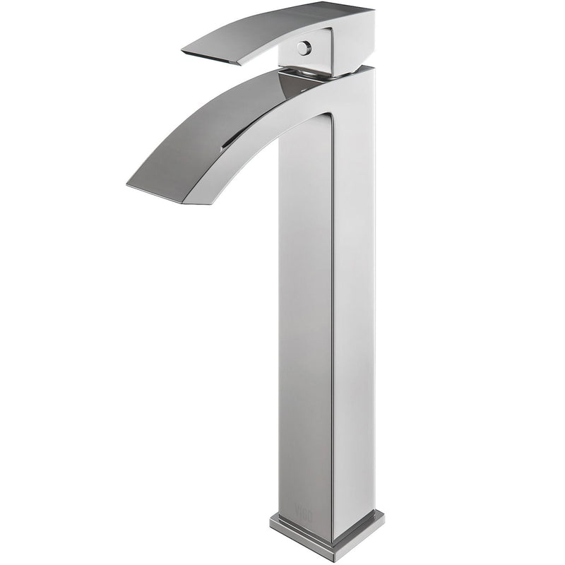VIGO Duris Single Handle Single Hole Bathroom Sink Faucet, WaterSense Certified, Chrome D0