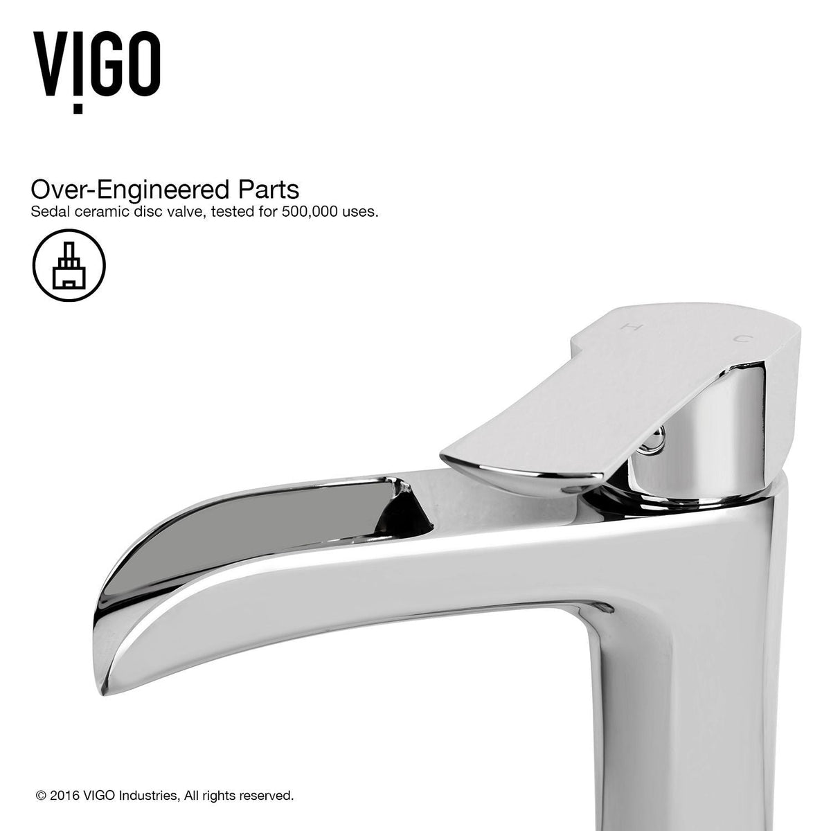 VIGO Glass Turquoise Water Bathroom Sink/Basin Set with Niko Faucet and Rectangular Vessel