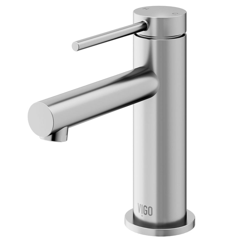 VIGO Jewel 6-in Single-Hole Bathroom Faucet, Various Finishes L8