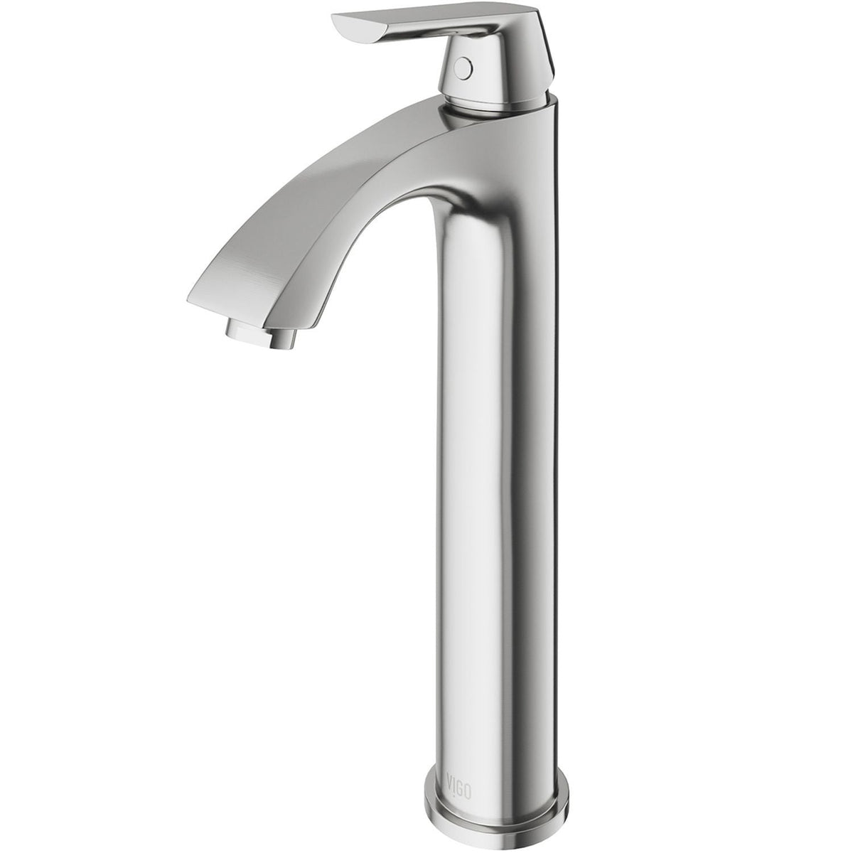VIGO Linus Single Handle Vessel Sink Bathroom Faucet, Brushed Nickel