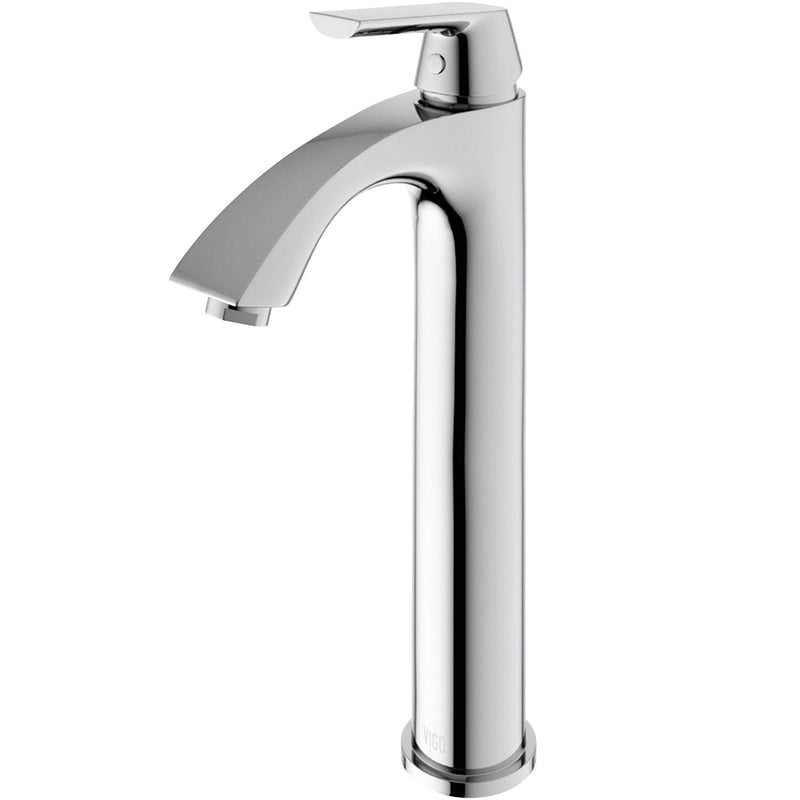VIGO Linus Single Handle Vessel Sink Bathroom Faucet, Chrome I0