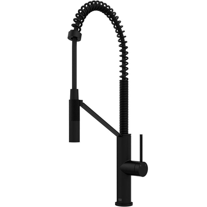 VIGO Livingston Magnetic Kitchen Faucet with Cfiber Technology, Matte Black R4