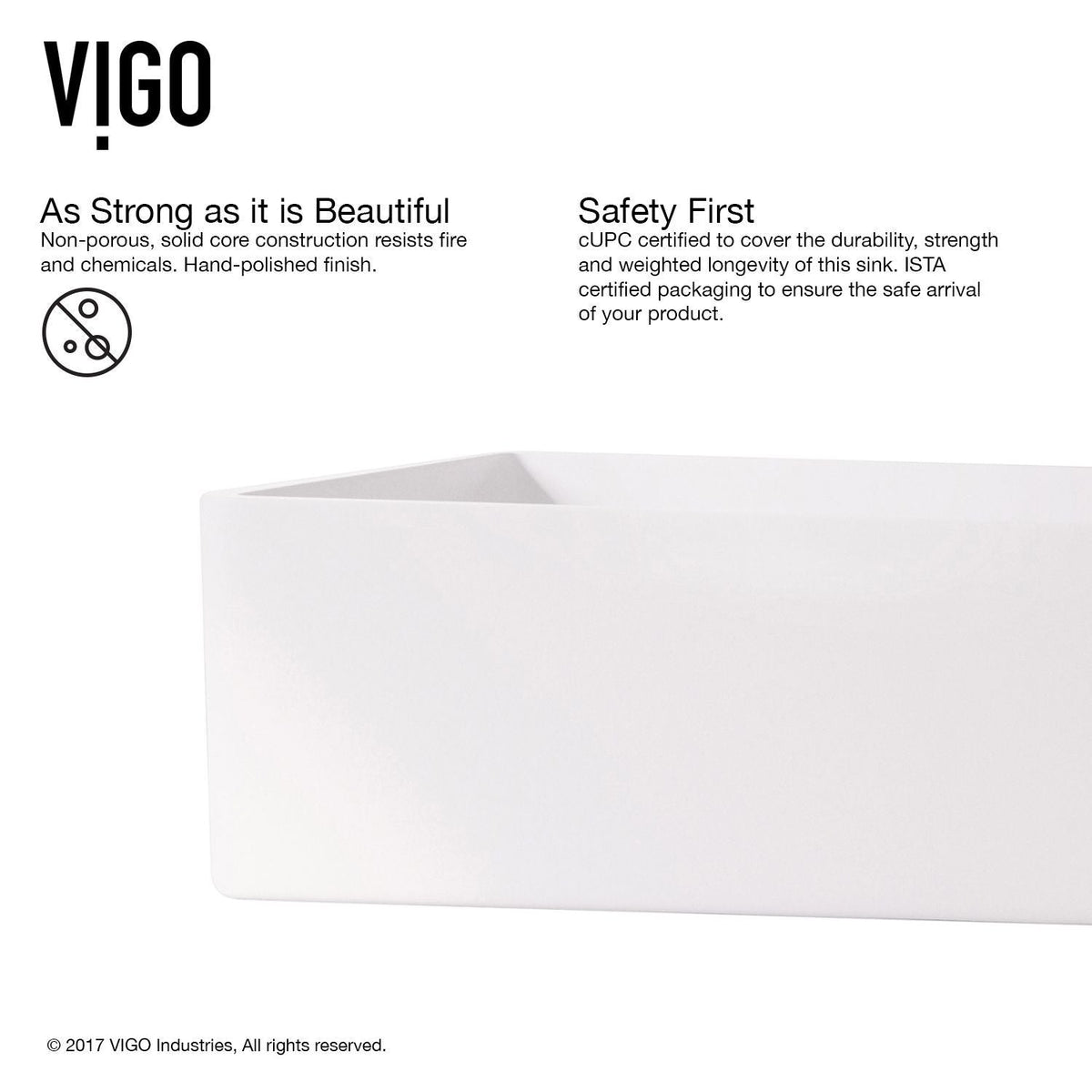 VIGO Magnolia Matte Stone Vessel Bathroom Sink/Basin with Deep Bowl, White
