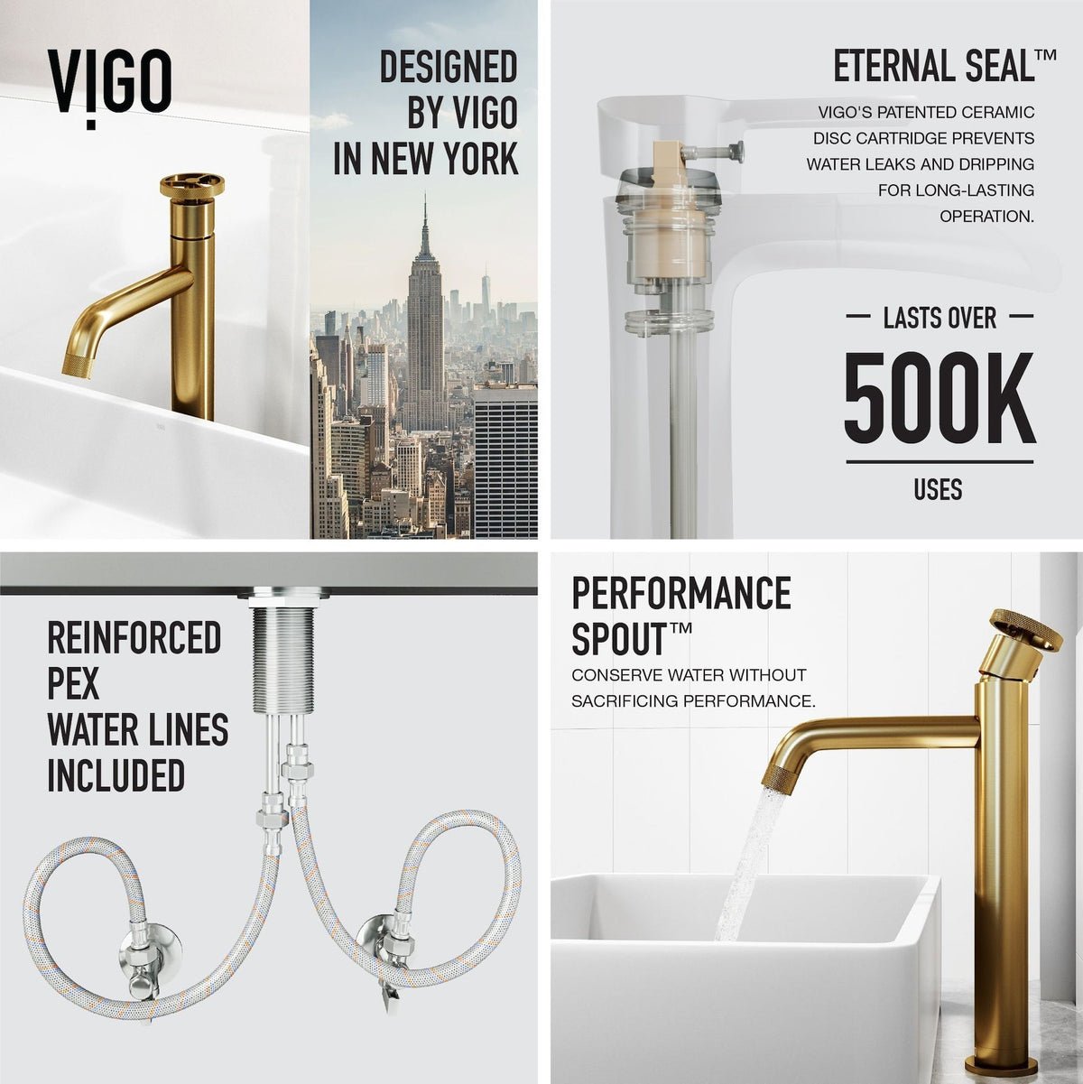 VIGO Magnolia MatteStone White Bathroom Sink/Basin Set with Cass Faucet and Rectangular Composite Vessel