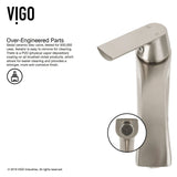 VIGO Marigold MatteStone White Bathroom Sink/Basin Set with Linus Faucet and Rectangular Composite Vessel