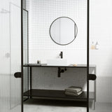 VIGO Montauk MatteStone 15x15-in Deep White Bathroom Sink/Basin with Rectangular Vessel