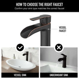 VIGO Niko Single Handle Vessel Single Hole Bathroom Sink Faucet with Pop-up Drain, Antique Rubbed Bronze