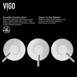 VIGO Olus Wall Mount Single Lever Bathroom Sink Faucet, WaterSense Certified, Chrome