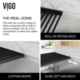 VIGO Oxford 1-Bowl Stainless Steel Apron Front Farmhouse Kitchen Sink with Accessories, 30-in