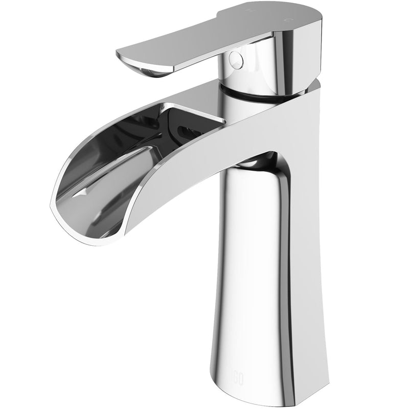 VIGO Paloma Single Handle Single Hole Bathroom Sink Faucet, WaterSense Certified, Chrome Z9