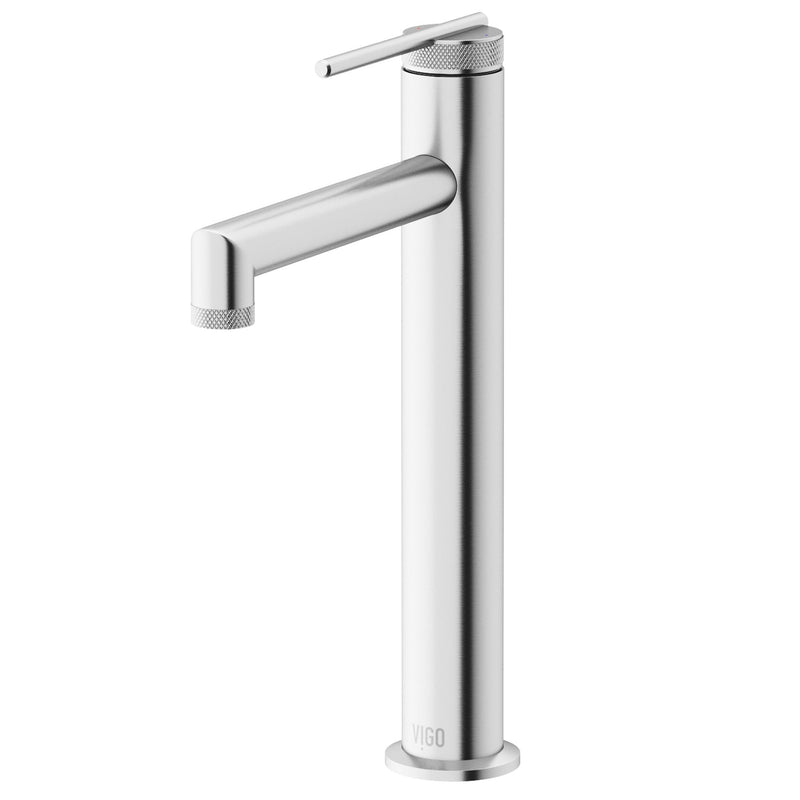 VIGO Sterling 6-in Vessel Bathroom Faucet, Various Finishes K5