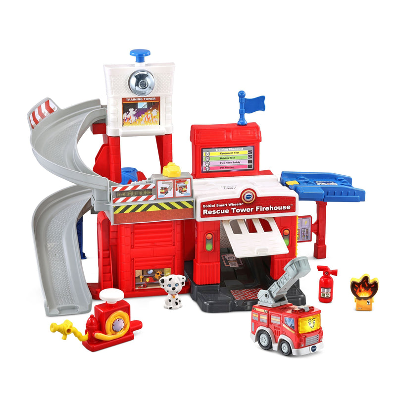 VTech Go! Go! Smart Wheels Race Rescue Firehouse Track, French C5