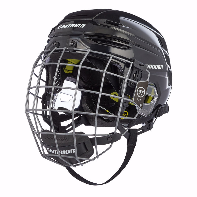 Warrior Alpha Pro Hockey Helmet Combo, Black P5