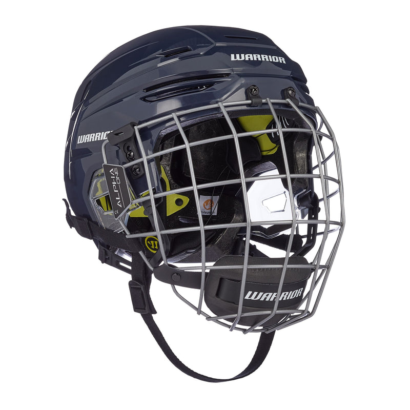 Warrior Alpha Pro Senior Hockey Helmet & Cage Combo, Navy C2