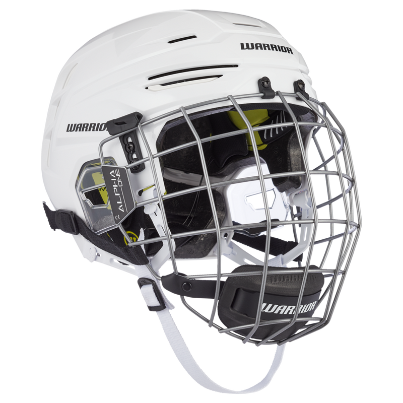 Warrior Alpha Pro Senior Hockey Helmet & Cage Combo, White U6