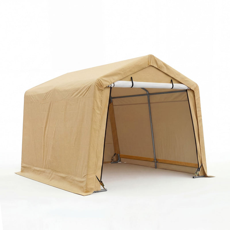Weatherfast Waterproof Storage Shed with UV Protection, 10 x 10 x 8-ft Y9