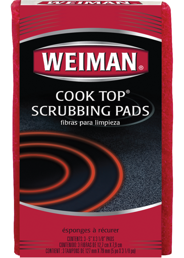 Weiman No Scratch Cooktop Scrubbing Pads for Ceramic and Glass Ranges, 3-pk E3